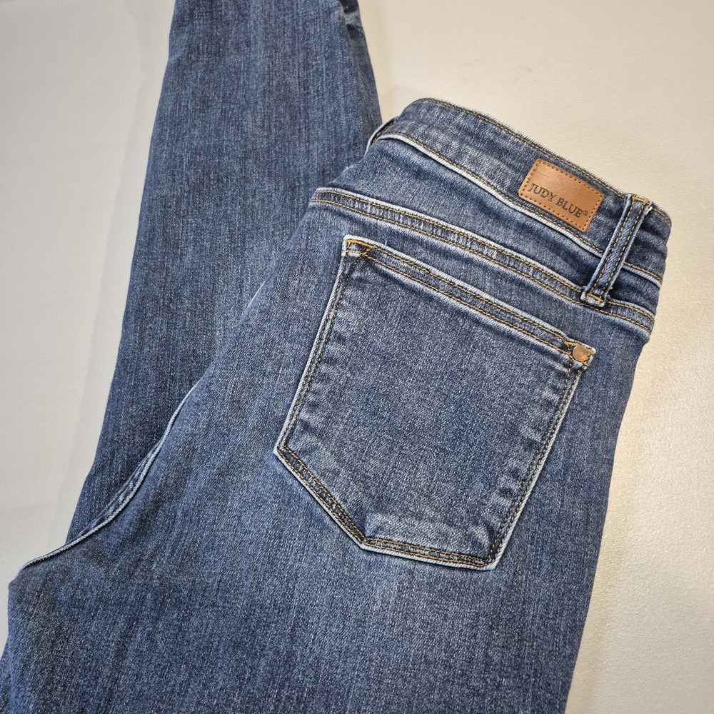 Judy Blue Jeans Womens 15/32 Mid Rise Skinny Stretch Denim Classic Everyday